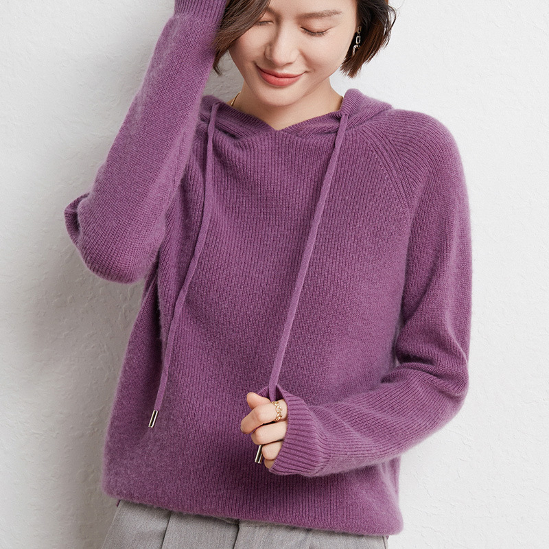 Πουλόβερ από μείγμα μαλλιού, πλεκτό, μανίκια ραγκλαν, χαλαρή γραμμή, μεσαίο πάχος