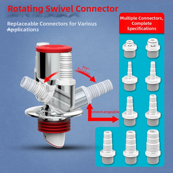 ABS materiál práčka odtok trojramenný rozdeľovač, 20 mm odbočovací priemer, 60 mm výška vodného tesnenia, teplotný rozsah -20 až 90, montáž ručným tlakom