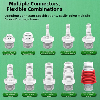 ABS materiál práčka odtok trojramenný rozdeľovač, 20 mm odbočovací priemer, 60 mm výška vodného tesnenia, teplotný rozsah -20 až 90, montáž ručným tlakom