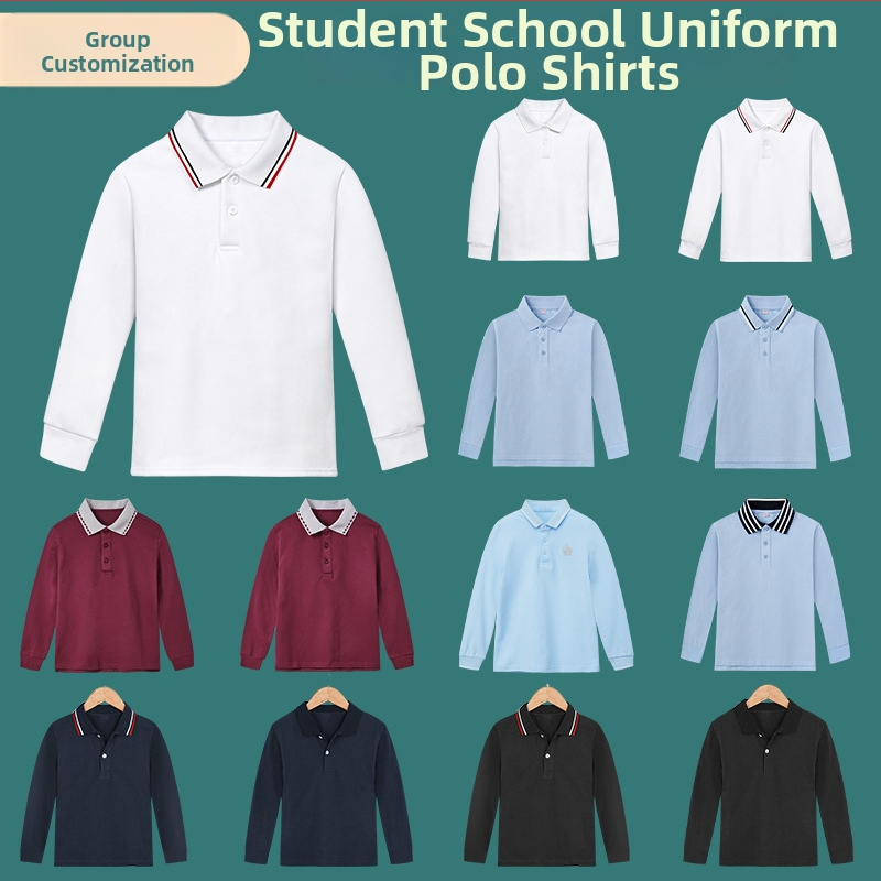 Παιδικό πουκάμισο πόλο, Βαμβάκι 95% / Σπάντεξ 5%, Άνοιξη–Φθινόπωρο, Χαλαρή γραμμή, Ηλικίες 3–8 ετών