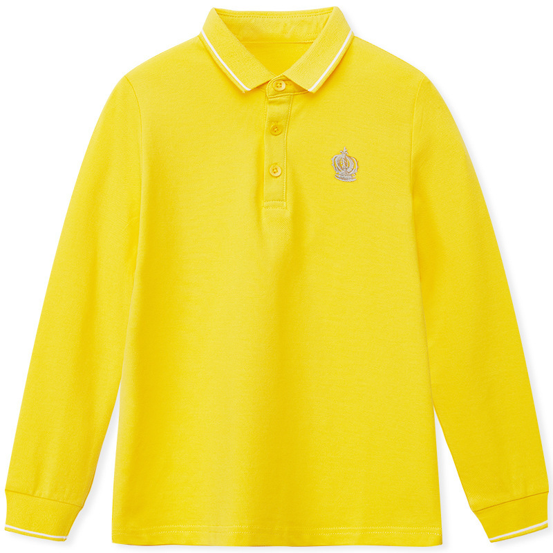 Παιδικό πουκάμισο πόλο, Βαμβάκι 95% / Σπάντεξ 5%, Άνοιξη–Φθινόπωρο, Χαλαρή γραμμή, Ηλικίες 3–8 ετών