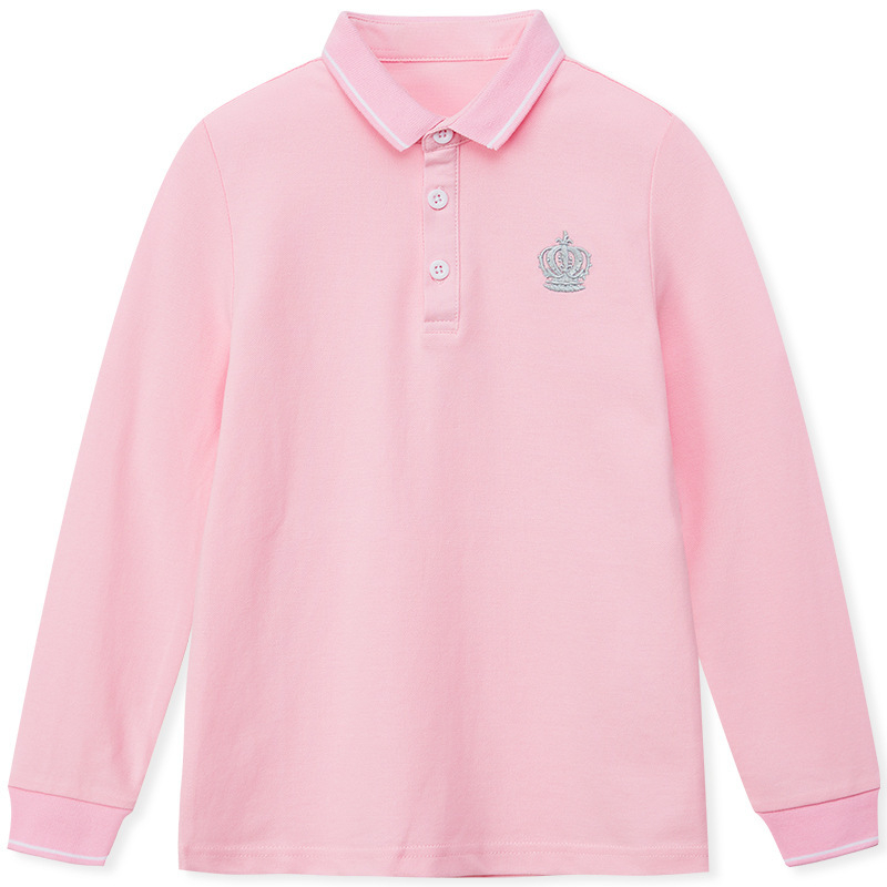 Παιδικό πουκάμισο πόλο, Βαμβάκι 95% / Σπάντεξ 5%, Άνοιξη–Φθινόπωρο, Χαλαρή γραμμή, Ηλικίες 3–8 ετών