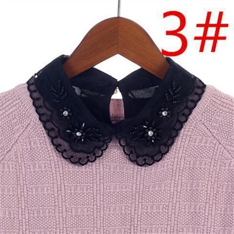Ženski lažni ovratnik u korejskom stilu, svestran, poliester materijal; proljeće 2024 izdanje; na skladištu; individualno zapakirano; za odrasle