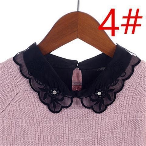 Ženski lažni ovratnik u korejskom stilu, svestran, poliester materijal; proljeće 2024 izdanje; na skladištu; individualno zapakirano; za odrasle