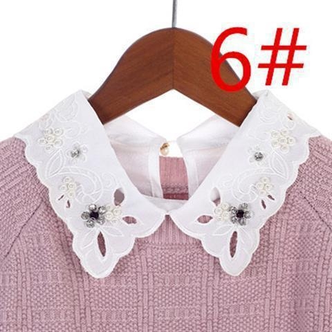 Ženski lažni ovratnik u korejskom stilu, svestran, poliester materijal; proljeće 2024 izdanje; na skladištu; individualno zapakirano; za odrasle