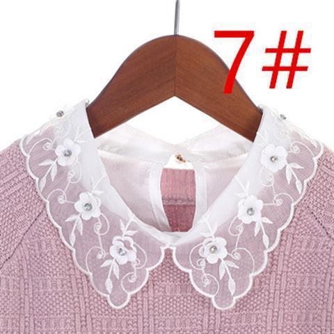 Ženski lažni ovratnik u korejskom stilu, svestran, poliester materijal; proljeće 2024 izdanje; na skladištu; individualno zapakirano; za odrasle