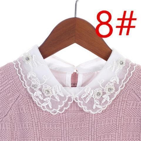 Ženski lažni ovratnik u korejskom stilu, svestran, poliester materijal; proljeće 2024 izdanje; na skladištu; individualno zapakirano; za odrasle