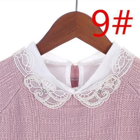 Ženski lažni ovratnik u korejskom stilu, svestran, poliester materijal; proljeće 2024 izdanje; na skladištu; individualno zapakirano; za odrasle