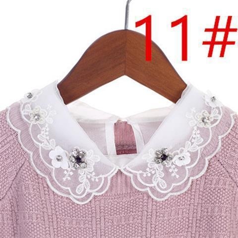 Ženski lažni ovratnik u korejskom stilu, svestran, poliester materijal; proljeće 2024 izdanje; na skladištu; individualno zapakirano; za odrasle