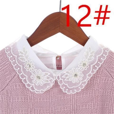 Ženski lažni ovratnik u korejskom stilu, svestran, poliester materijal; proljeće 2024 izdanje; na skladištu; individualno zapakirano; za odrasle