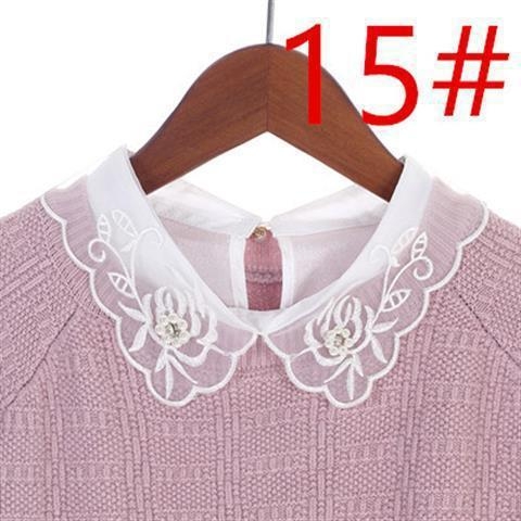 Ženski lažni ovratnik u korejskom stilu, svestran, poliester materijal; proljeće 2024 izdanje; na skladištu; individualno zapakirano; za odrasle