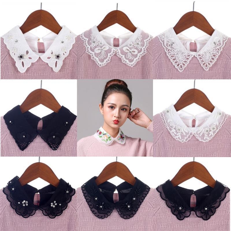 Ženski lažni ovratnik u korejskom stilu, svestran, poliester materijal; proljeće 2024 izdanje; na skladištu; individualno zapakirano; za odrasle