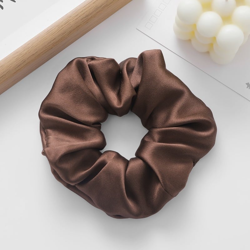 Elastic de păr din mătase - handmade, stil natural, elasticitate ridicată, Primăvara 2024