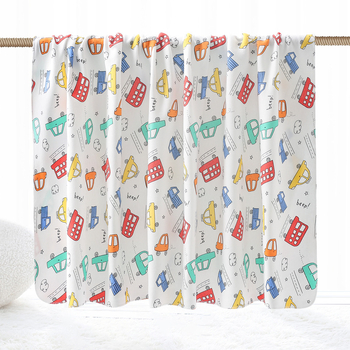 Πετσέτα περιτυλίγματος από βαμβάκι για βρέφη και νηπιακούς με σχέδιο καρτούν, μάρκα DoDojami, κατάλληλη για ηλικίες 1–3 ετών (80–100 εκ.)