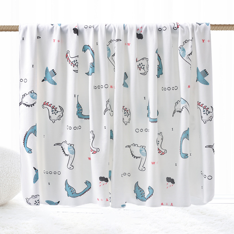 Πετσέτα περιτυλίγματος από βαμβάκι για βρέφη και νηπιακούς με σχέδιο καρτούν, μάρκα DoDojami, κατάλληλη για ηλικίες 1–3 ετών (80–100 εκ.)