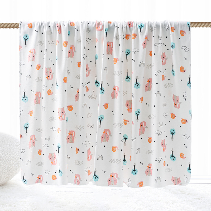 Πετσέτα περιτυλίγματος από βαμβάκι για βρέφη και νηπιακούς με σχέδιο καρτούν, μάρκα DoDojami, κατάλληλη για ηλικίες 1–3 ετών (80–100 εκ.)