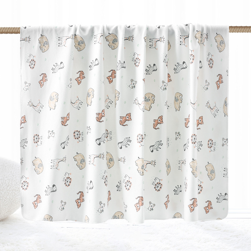 Πετσέτα περιτυλίγματος από βαμβάκι για βρέφη και νηπιακούς με σχέδιο καρτούν, μάρκα DoDojami, κατάλληλη για ηλικίες 1–3 ετών (80–100 εκ.)