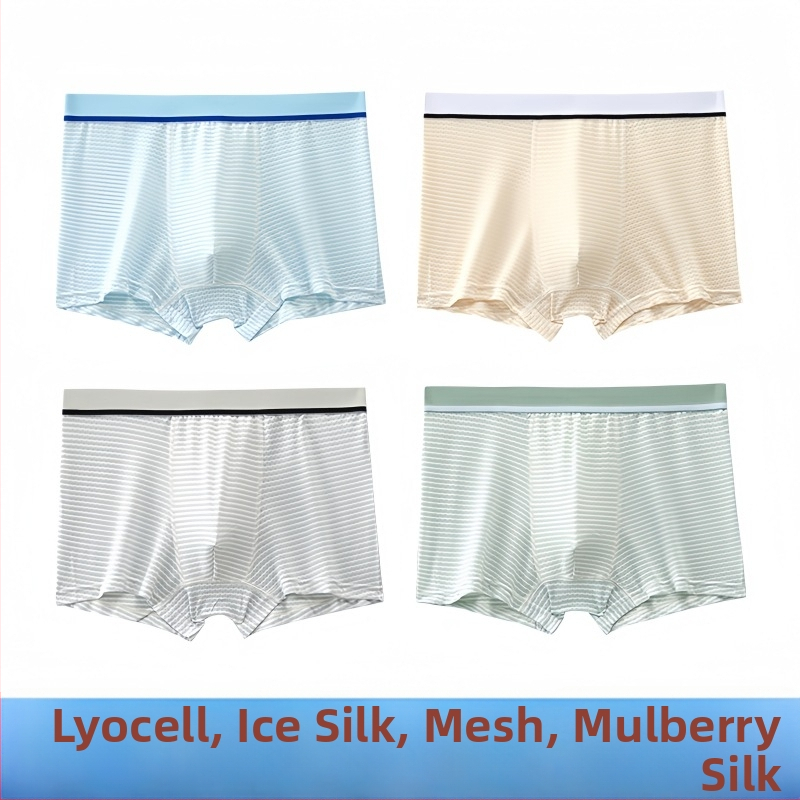 Guoyoubi boxeri din bumbac pentru copii, fără cusături în zona inghinală, antibacteriali 10a, respirabili, pentru copii 3–8 ani (100–140 cm), Iarnă 2024