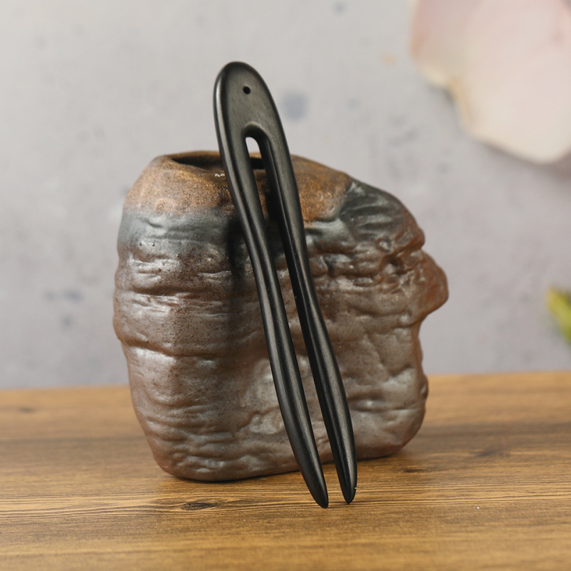 Agrafe pentru păr din lemn, formă U – stil retro feminin, design geometric, brand Times Lizi