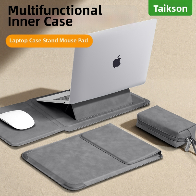 Husa laptop Tykson PU, unisex, protecție cu stand, primăvara 2025