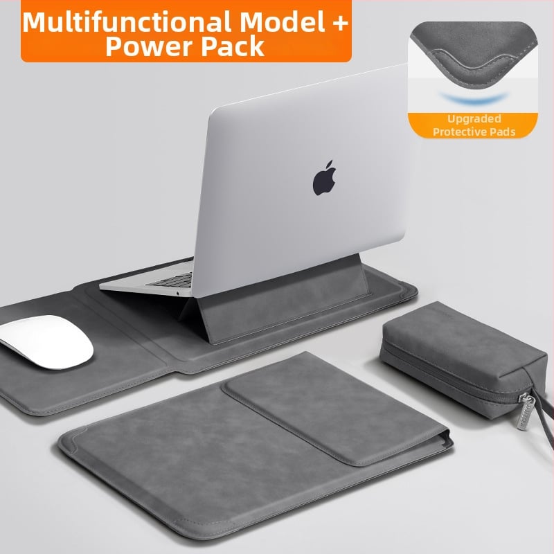 Husa laptop Tykson PU, unisex, protecție cu stand, primăvara 2025