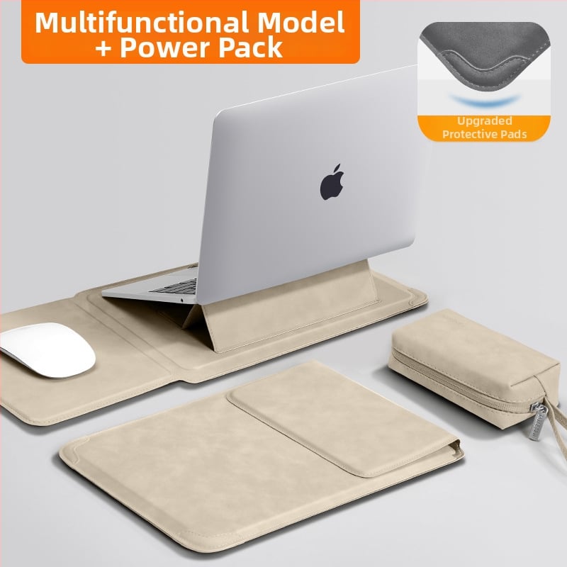 Husa laptop Tykson PU, unisex, protecție cu stand, primăvara 2025