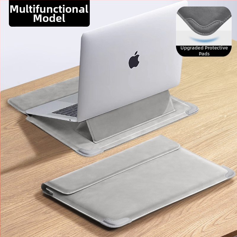 Husa laptop Tykson PU, unisex, protecție cu stand, primăvara 2025