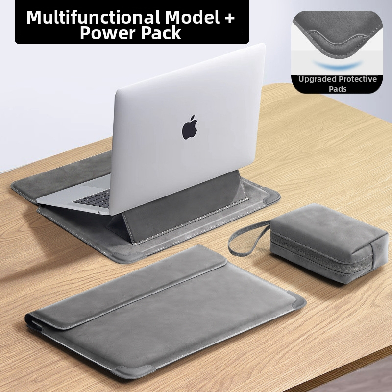 Husa laptop Tykson PU, unisex, protecție cu stand, primăvara 2025