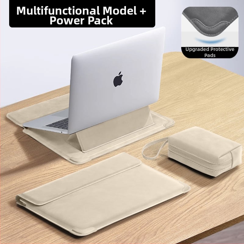 Husa laptop Tykson PU, unisex, protecție cu stand, primăvara 2025