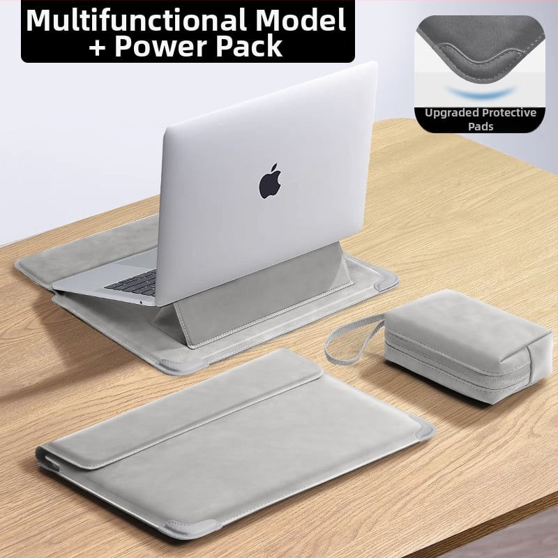 Husa laptop Tykson PU, unisex, protecție cu stand, primăvara 2025