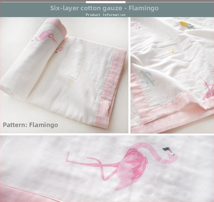 Πετσέτα αγκαλιάς για μωρά από έξι στρώσεις γάζα 100% βαμβάκι — κατάλληλη για όλες τις εποχές, για νεογέννητα