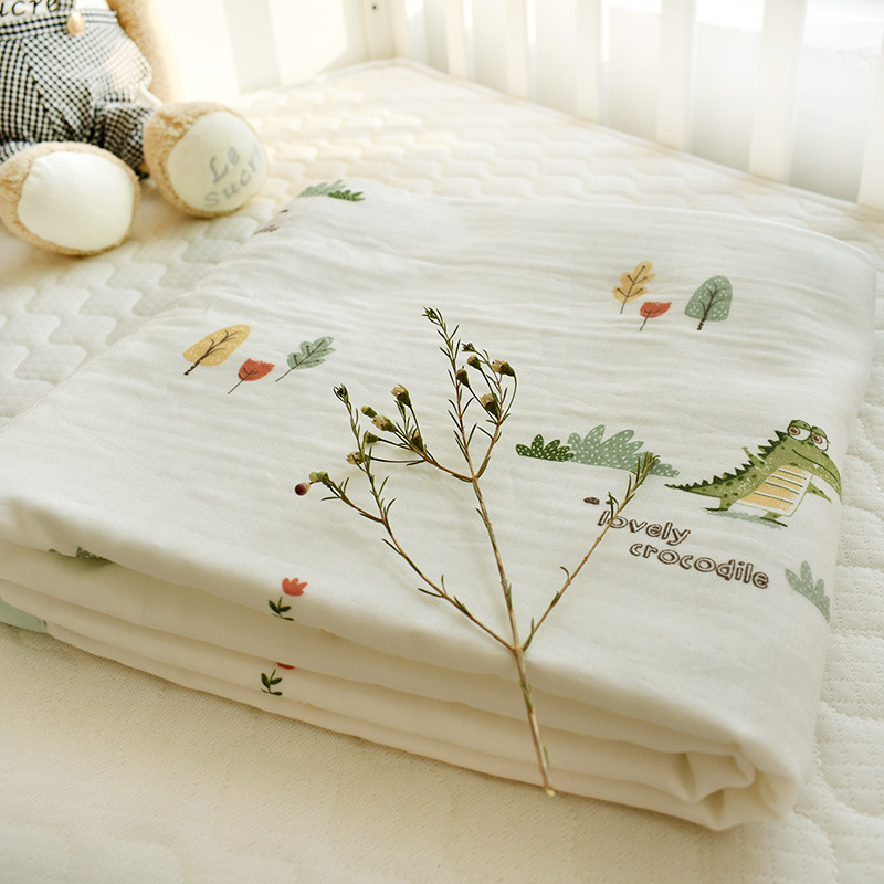 Πετσέτα αγκαλιάς για μωρά από έξι στρώσεις γάζα 100% βαμβάκι — κατάλληλη για όλες τις εποχές, για νεογέννητα