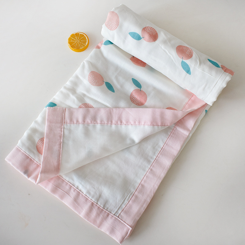 Πετσέτα αγκαλιάς για μωρά από έξι στρώσεις γάζα 100% βαμβάκι — κατάλληλη για όλες τις εποχές, για νεογέννητα