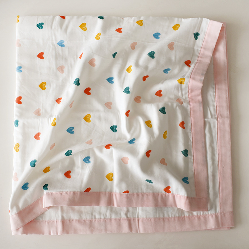 Πετσέτα αγκαλιάς για μωρά από έξι στρώσεις γάζα 100% βαμβάκι — κατάλληλη για όλες τις εποχές, για νεογέννητα