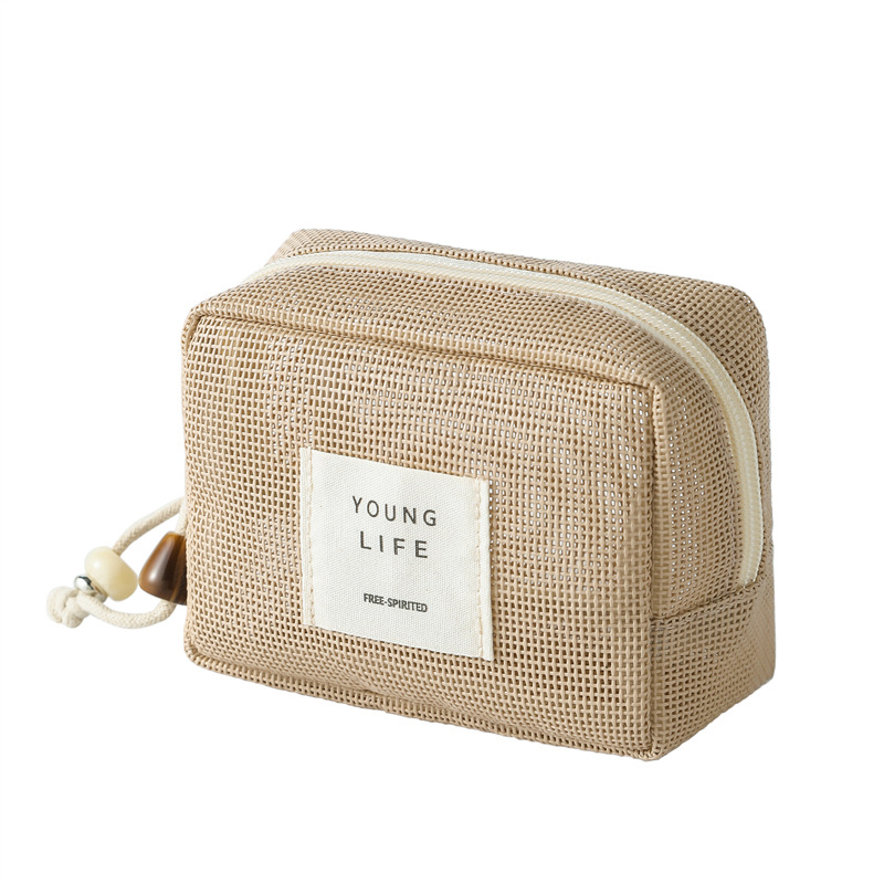 Geantă cosmetică din PVC cu model inimă, fără căptușeală, pentru depozitare de rujuri, unisex