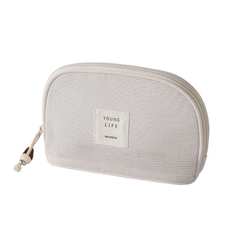 Geantă cosmetică din PVC cu model inimă, fără căptușeală, pentru depozitare de rujuri, unisex