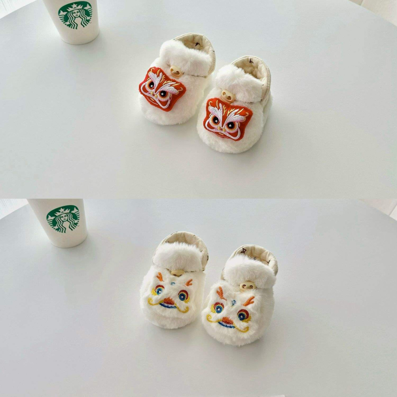 Μωρουδάκια παπούτσια φθινοπωρινό-χειμωνιάτικα για αγόρια και κορίτσια, παπούτσια βάδισης για μικρά βρέφη, μαλακή σόλα από βαμβάκι, πάνω μέρος από μικροΐνες, σχέδιο κινουμένων σχεδίων, για 6–12 μηνών, χειμερινά