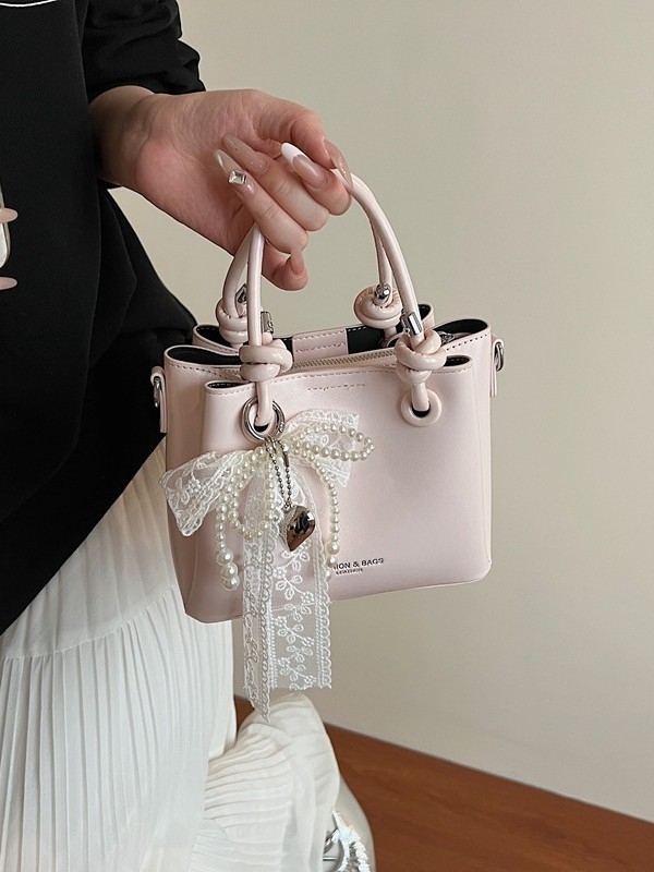 Geantă de damă din PU, în formă de găleată – stil urban minimalist, închidere cu fermoar, buzunar interior cu fermoar, curea de umăr simplă