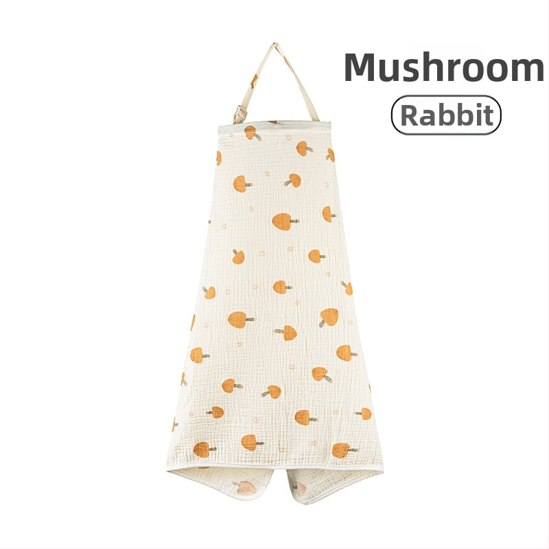 Acoperământ de alăptat din bumbac, cu dantelă și șnur, stil casual, fără mâneci, pentru toate anotimpurile