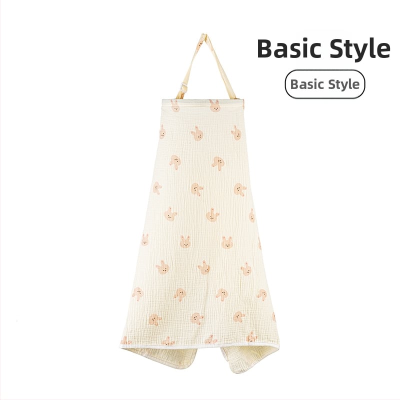 Acoperământ de alăptat din bumbac, cu dantelă și șnur, stil casual, fără mâneci, pentru toate anotimpurile