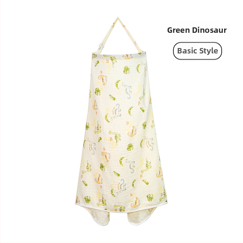 Acoperământ de alăptat din bumbac, cu dantelă și șnur, stil casual, fără mâneci, pentru toate anotimpurile