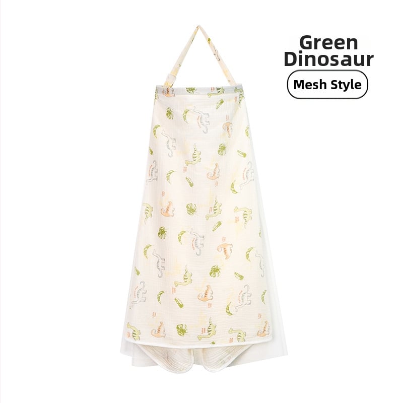 Acoperământ de alăptat din bumbac, cu dantelă și șnur, stil casual, fără mâneci, pentru toate anotimpurile