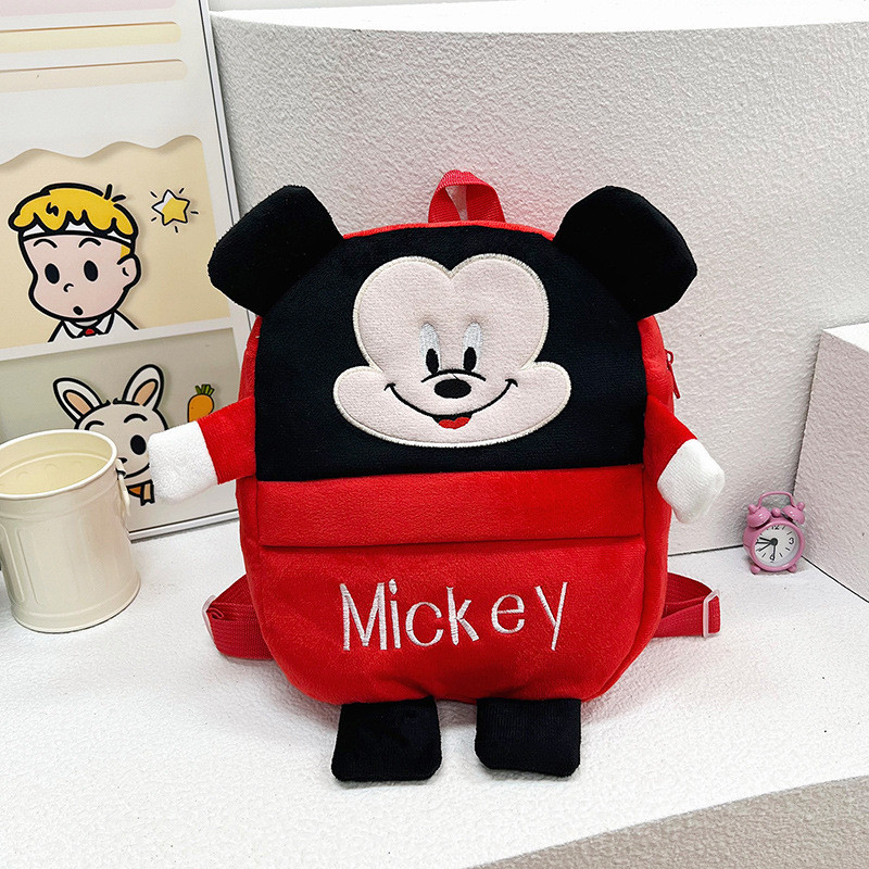 Óvodai plüss hátizsák – Spider-Man mintával, uniszex, plüss anyag, pamut bélés, ívelt vállpántok, lopás elleni és földrengés elleni védelem