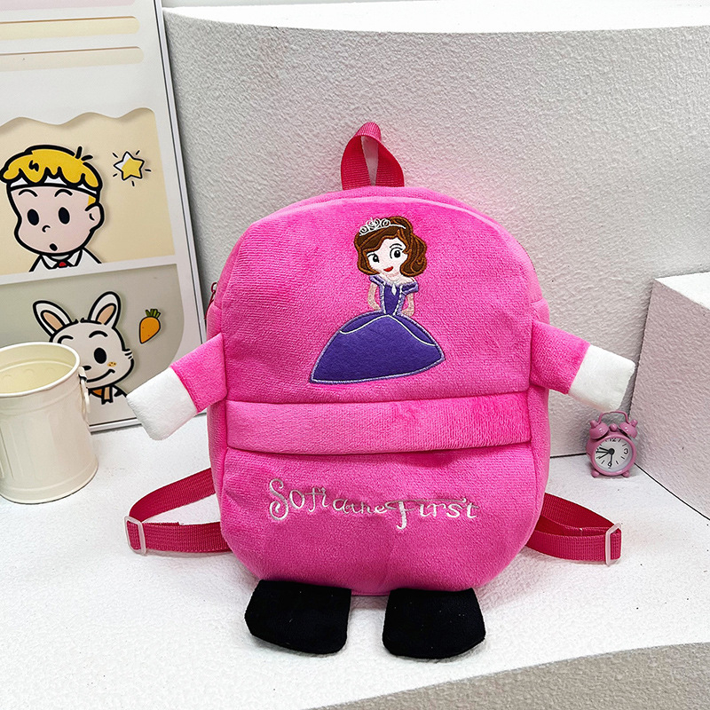 Óvodai plüss hátizsák – Spider-Man mintával, uniszex, plüss anyag, pamut bélés, ívelt vállpántok, lopás elleni és földrengés elleni védelem