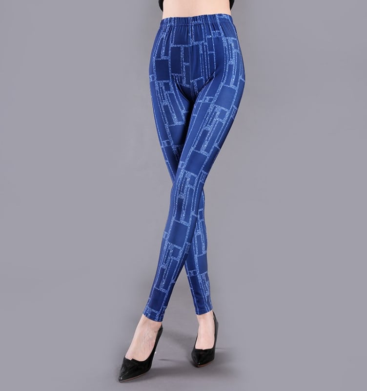 Milk Silk Κολάν με Τυπωμένο Λουλουδάτο-Πεταλούδα Καρό Μοτίβο, Διαπνοή, Υψηλή Ελαστικότητα, Σφιχτή Εφαρμογή