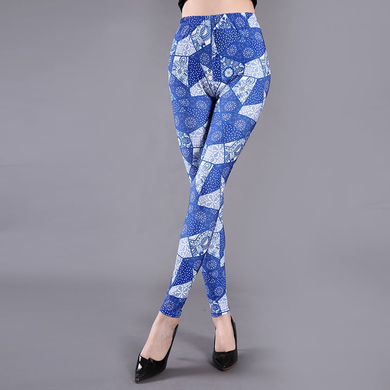 Milk Silk Κολάν με Τυπωμένο Λουλουδάτο-Πεταλούδα Καρό Μοτίβο, Διαπνοή, Υψηλή Ελαστικότητα, Σφιχτή Εφαρμογή