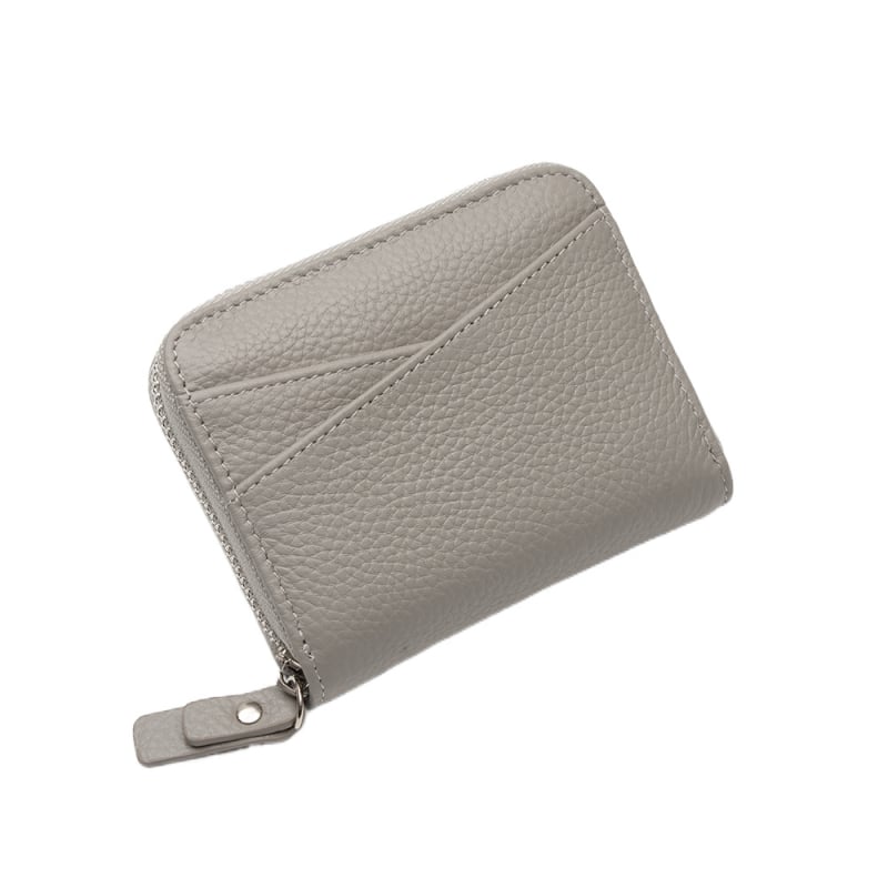 RFID-védett kártyatartó és érmetartó – valódi bőr, első réteg tehénbőr, uniszex, bővíthető