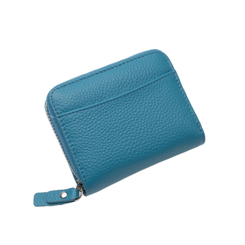 RFID-védett kártyatartó és érmetartó – valódi bőr, első réteg tehénbőr, uniszex, bővíthető