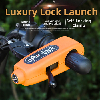 Κλειδαριά τιμονιού με συναγερμό – Κλασικό μοντέλο; υλικό αλουμινίου κράμα / χαλκός; συμβατό με ηλεκτρικά οχήματα, μοτοσικλέτες και τρίκυκλα; βάρος 0.2 kg