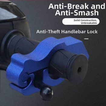 Κλειδαριά τιμονιού με συναγερμό – Κλασικό μοντέλο; υλικό αλουμινίου κράμα / χαλκός; συμβατό με ηλεκτρικά οχήματα, μοτοσικλέτες και τρίκυκλα; βάρος 0.2 kg